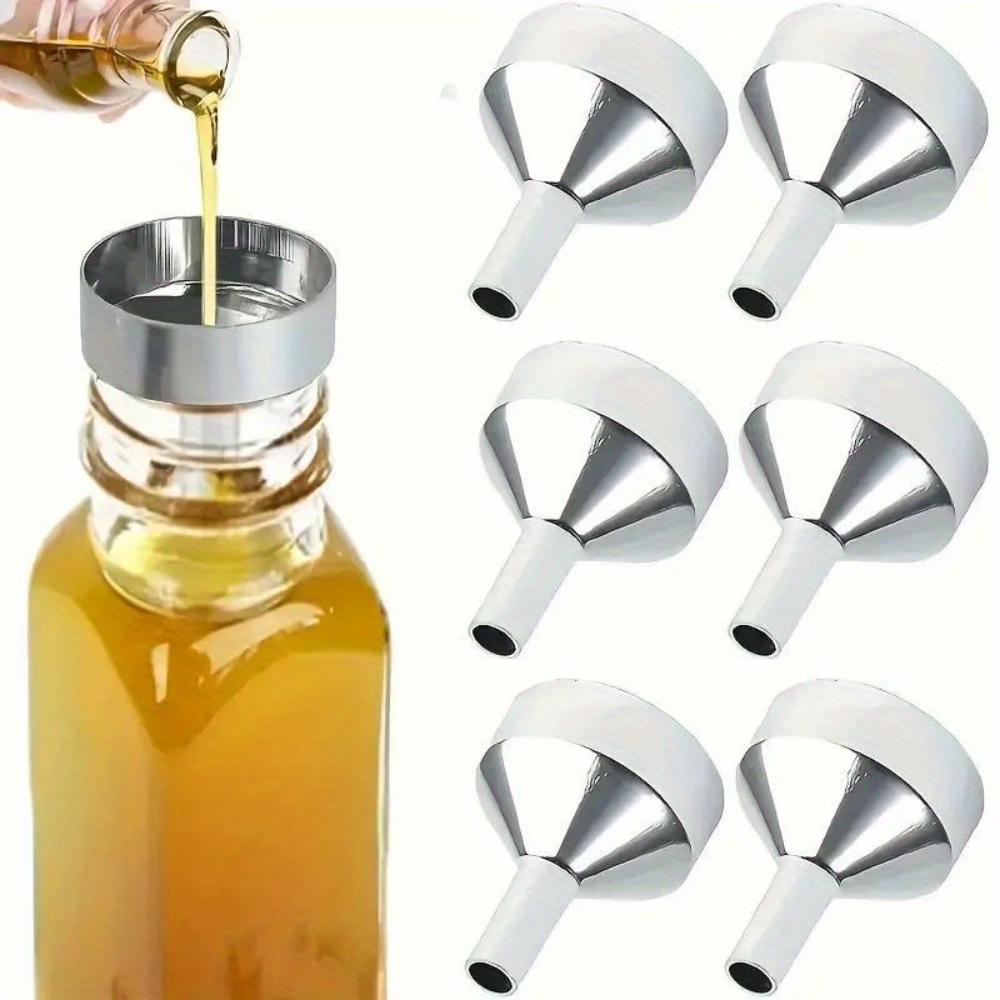 Small Metal Funnels and Straws for Perfume and Essential Oils In 2/3/5 Pieces, Which Are Convenient for Distributing and Adding Various Liquids