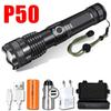 L2 P70 Powerful LED Flashlight USB Rechargeable Tactical Torch 26650 Battery Waterproof Camping Lantern Outdoor Emergency Lamp