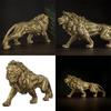 Статуя золотого льва, напольная, для домашнего декора, большая скульптура из смолы, на Новый год 2024, для помещений, большая, роскошная, современная скульптура-орнамент