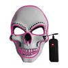 PVC Whites Skulls Mask Led Mask Halloween Luminous Mask Holiday Party Luminous Cold Light Masks