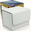 Areshika Protect Deck Trading Card Case, Leather, Magnetic Deck Case (White)