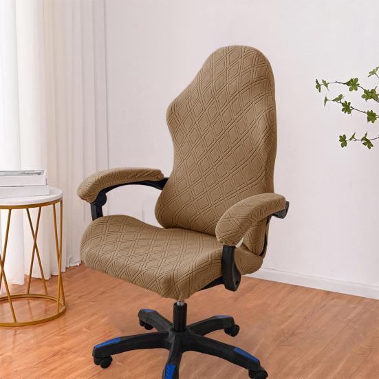 Universal Gaming Chair Cover Elastic Fabric Wear Resistant Moisture-Wicking Breathable Decorative Chair Protector Armchair Seat Cover