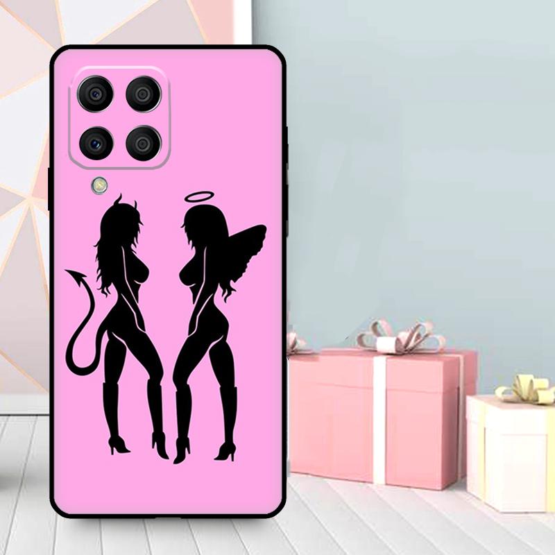 Чехол Angel Devil Girl для Samsung Galaxy M36 M12 M52 M06 M16 M56 M33 M15 M55 M31 M13 M14 M53 M32 M35 M34 M54