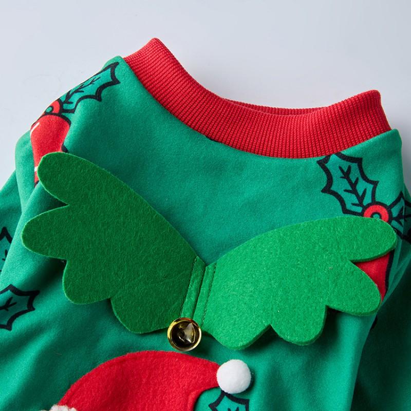 Pet Dog Costume Winter Holiday Christmas Halloween Wing Decorated Two-Legged Outfit In Multiple Themed Styles