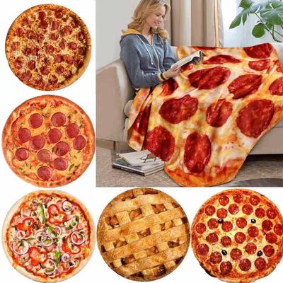 WOSTAR Теплый коралловый флис tortilla pizza одеяло мексиканский круглый лаваш шерстяной диванный плед зимний пушистый плюшевый большой плед