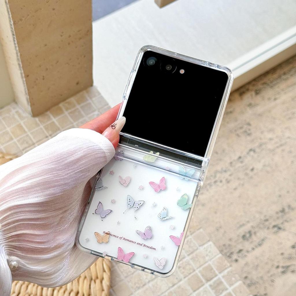 Чехол-книжка с бантом в корейском стиле для Samsung Z Flip7/Z Flip6 - Ударопрочный, Креативный дизайн для женщин