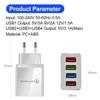 EU Plug USB Charger Quick Charge 3.0 Charger For  Mate 30 20 Xiaomi 11 10T Ultra POCO F3 X3 NFC Wall Mobile Fast Charger