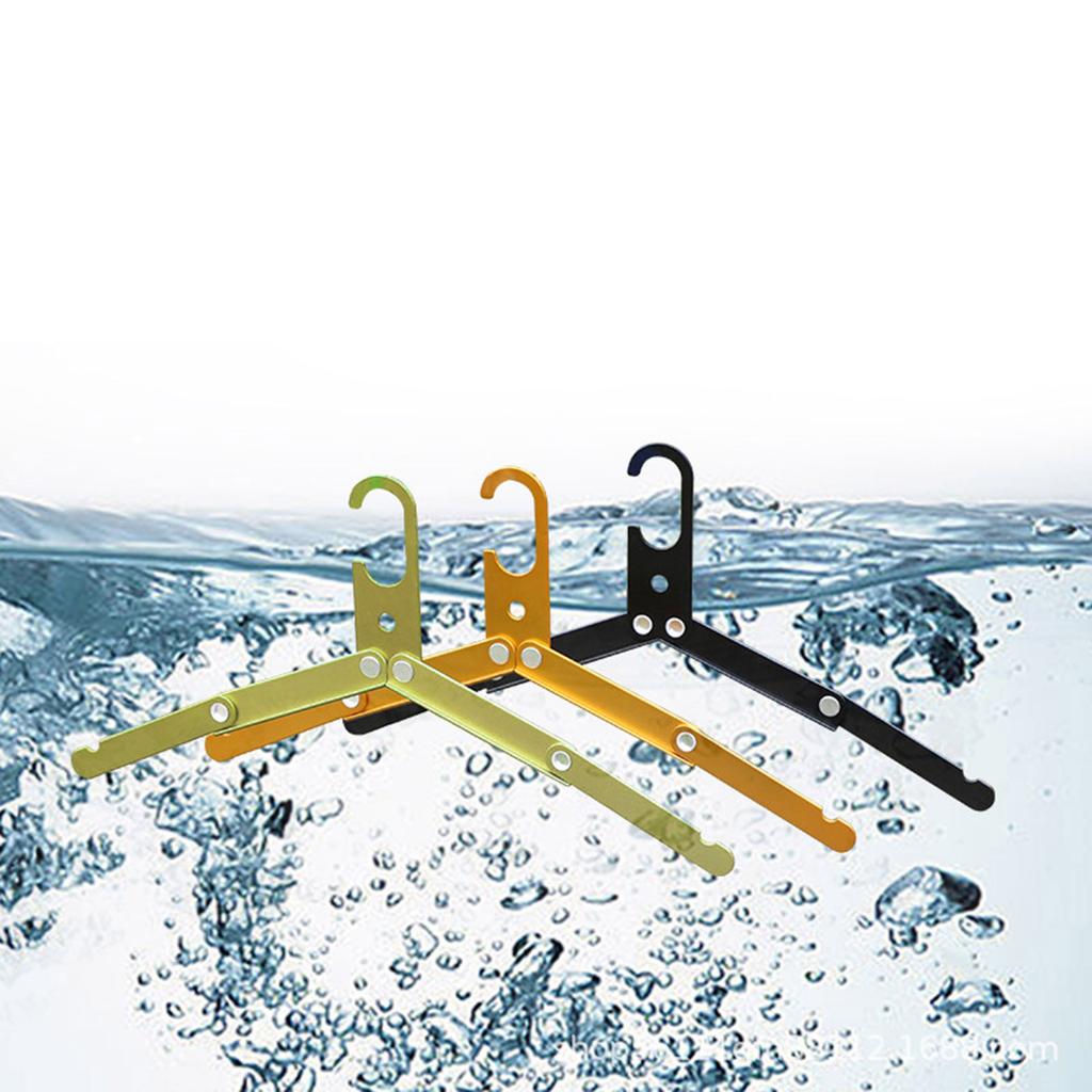 Multifunction Folding Aluminum Alloy Travel Hanger Portable Coat Hanger Clothes Hanger Travel Clothes Hanger for Outdoor