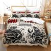 Dark Horror Art Graphic Lorna Shore Extreme Metal Bedding Set Duvet Cover With 2 Pillowcases Teen Metalhead Bedroom Decor
