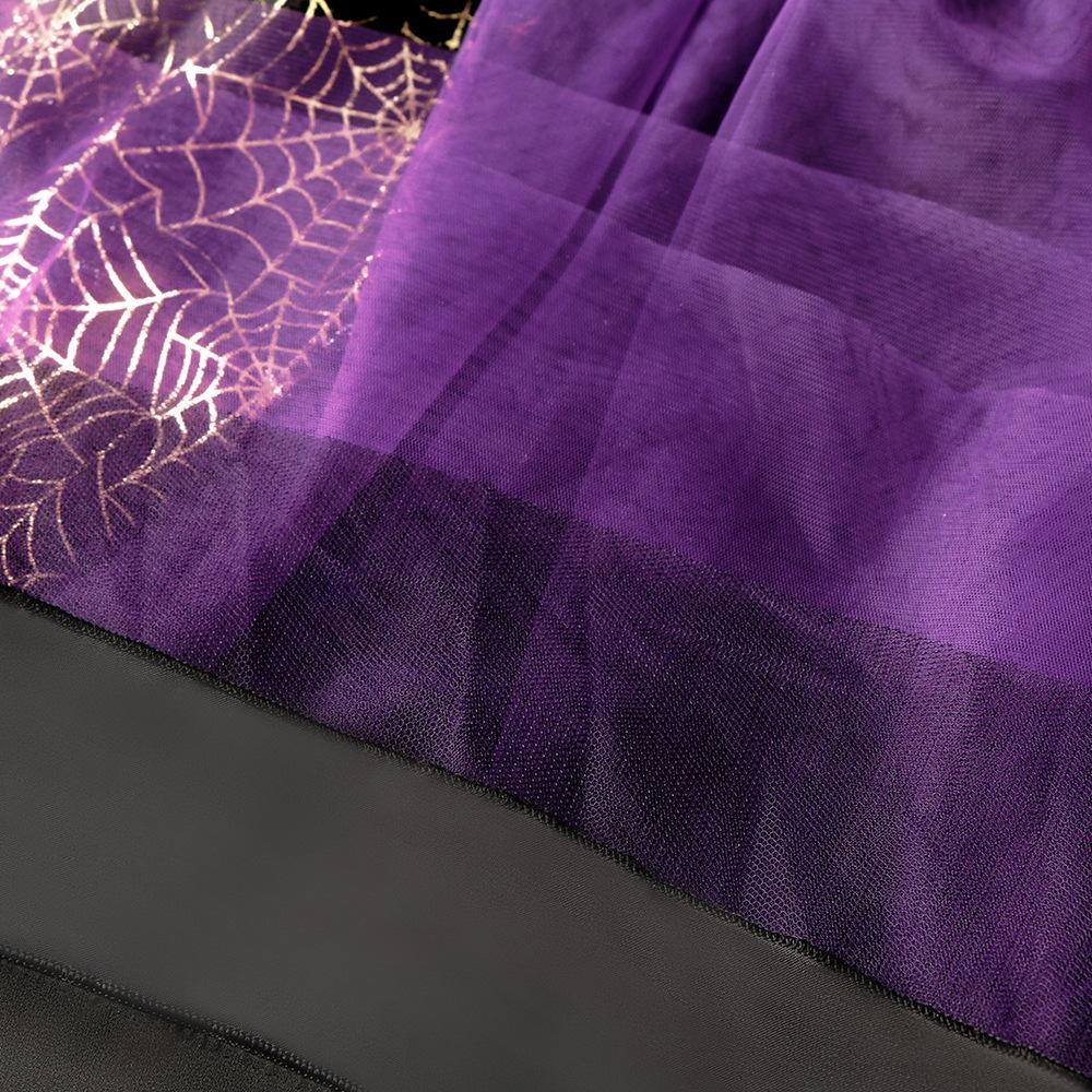 Костюм ведьмы на Хэллоуин для маленьких девочек, детские платья для косплея, праздничная одежда, платье