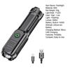 Portable Camping Light Super Bright Flashlight Rechargeable Waterproof Flashlight Powerful LED Emergency Torch for Outdoor