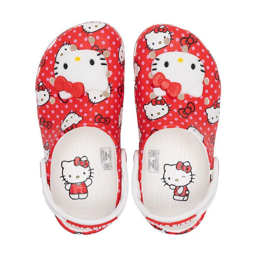 Hello Kitty X Crocs Classic Clog Kids Red Polka Dots Kids Sneakers Multi 210576-90H
