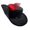 Feather Decor Gentleman Fedoras Hats Wide Brim 1920s Jazz Hat Cosplay Costumes