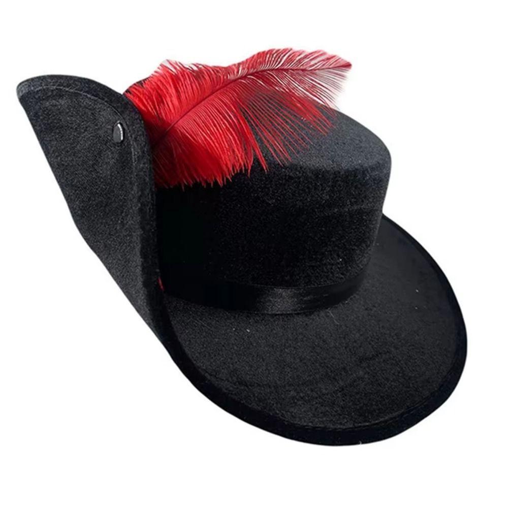 Feather Decor Gentleman Fedoras Hats Wide Brim 1920s Jazz Hat Cosplay Costumes
