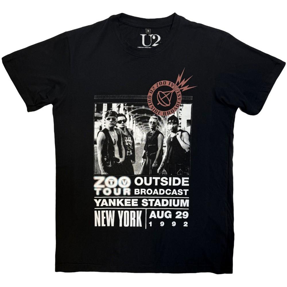 U2 Unisex Adult Zoo TV Tour NY Poster 08.29.92 T-Shirt