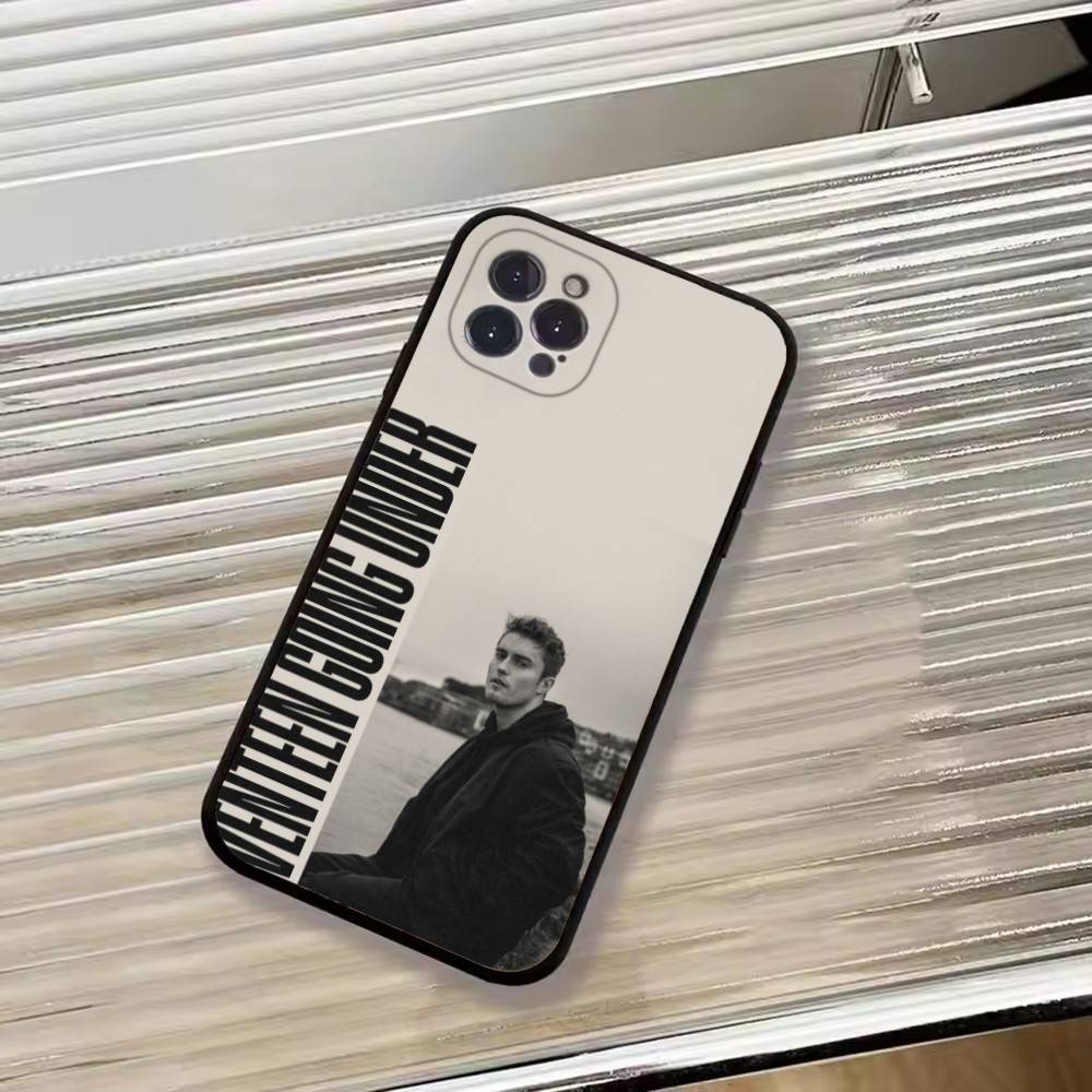 Чехол для телефона Singer S-Sam Fender для iPhone 17,16,15,14,13,12,11 Plus,Pro Max,XS,Мягкий Черный Чехол