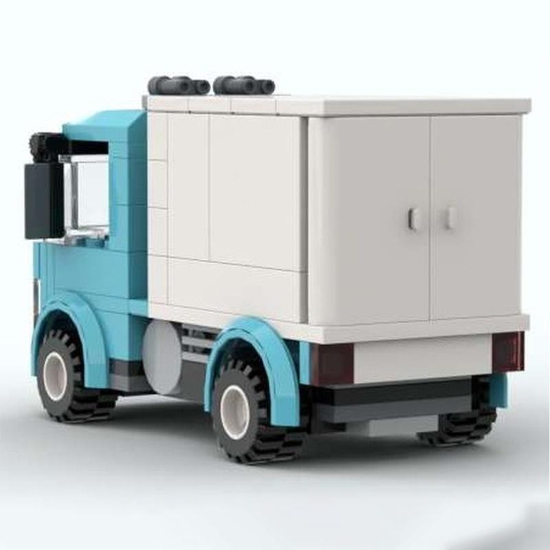 109pcs MOC Box Truck Cityed Model Building Blocks Architecture Toys Assemble DIY Christmas Gift Education Brick Birthday