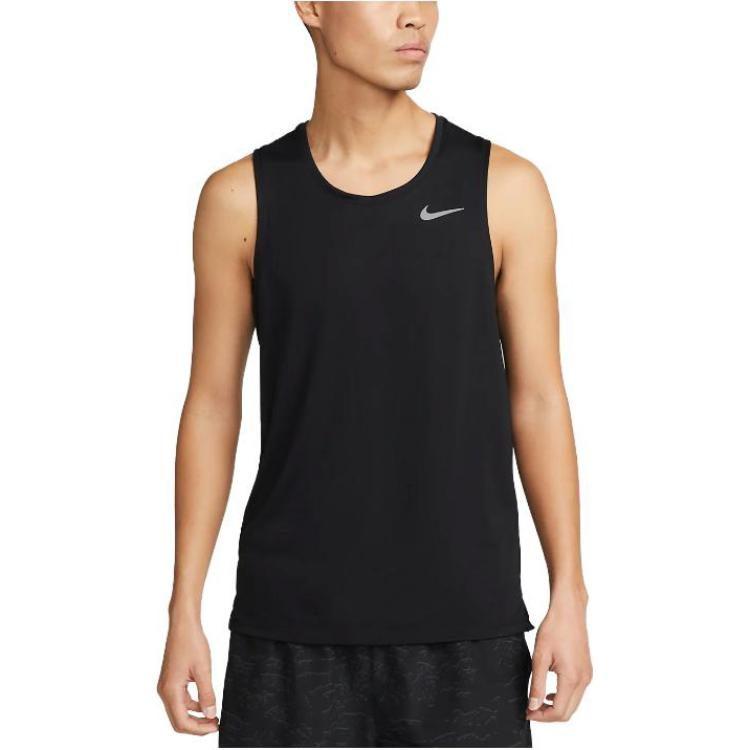 Nike Мужская майка для бега DRI FIT MILER Черный DV9322-010