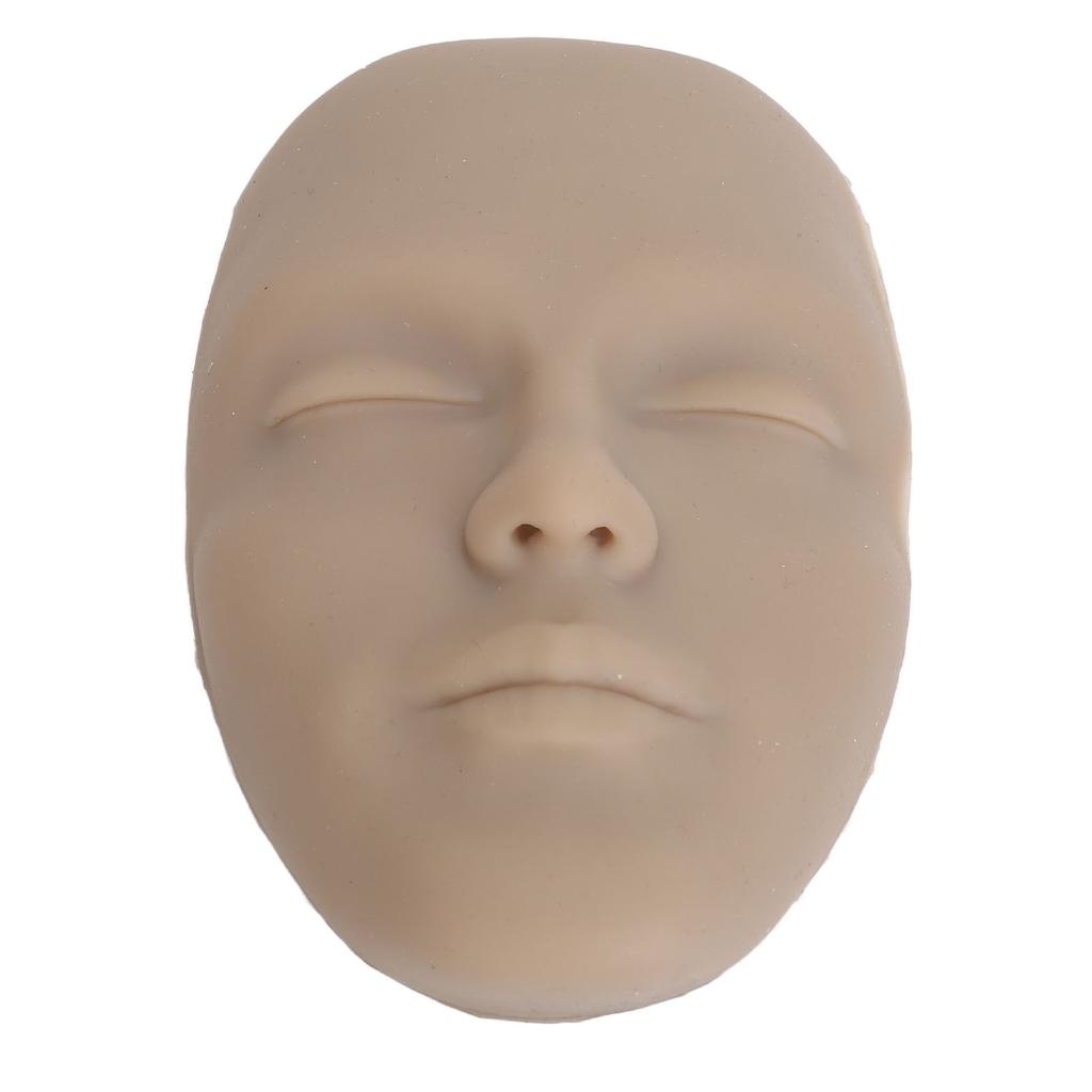 Набор для практики макияжа 3D Реалистичное Лицо для Практики Полного Макияжа 8 шт. Кистей для Макияжа Многоразовый Манекен для Косметической Практики