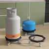 Movable Mobile Propane Tray Brake Fixed Tank Roller Stand Convenient Cylinder Holder  Home