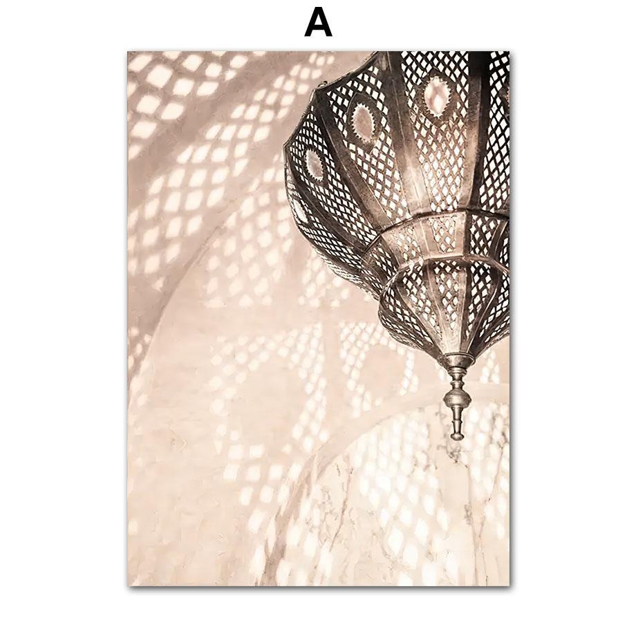 Исламская церковь Коран пальмовые растения тростник плакаты и принты холст картины современное настенное искусство картины для гостиной домашний декор