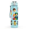 1PC Rainbow Kids Character 750ml Color Plastic Sports Water Bottle Leakproof Flip Straw Lid Suitable for Sports Office Home Use