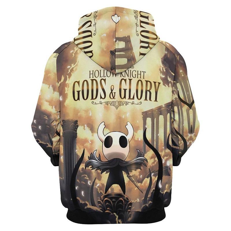 Мультяшный Аниме Игровой Паттерн Мужская Толстовка Hollow Knight Одежда 3D Печать Рубашка для Уличного Спорта Модный Оверсайз Топ Детская Одежда