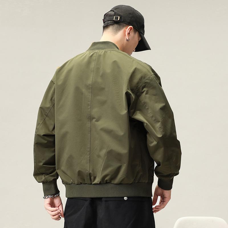 American Baseball Jacket Men'S Trendy Brand Ruffian Handsome Japanese Tooling Trend Versatile Pilot Jacket