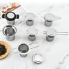 304 Stainless Steel Tea Strainer Reusable Tea Drain Tea Infuser Tea Leaf Spice Tea Filter Kitchen Accessories