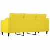 Vidaxl Sofa 3-Osobowa, Jasnożółta, 180 Cm, Tapicerowana Tkaniną