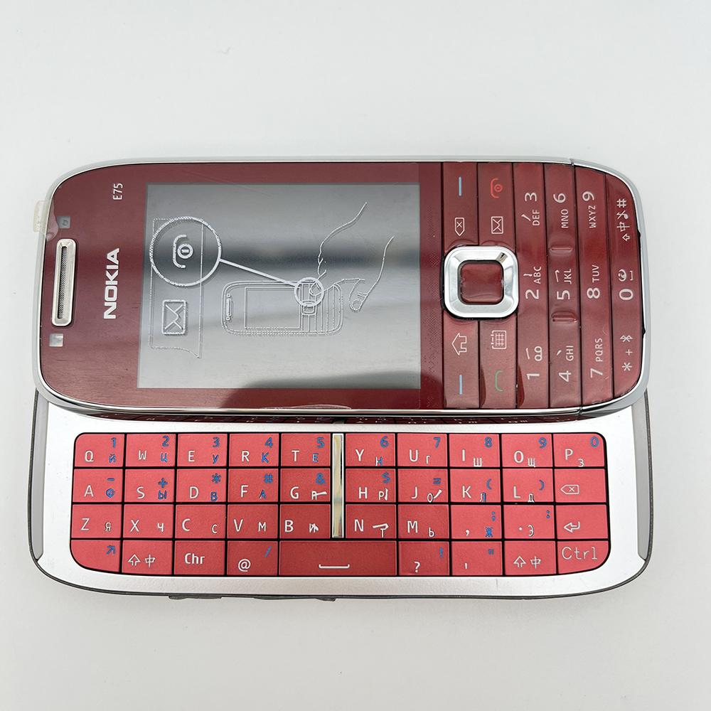 Восстановленный мобильный телефон Nokia E75 с поддержкой 3G, русской и арабской клавиатурой, сотовый телефон с 1 SIM-картой
