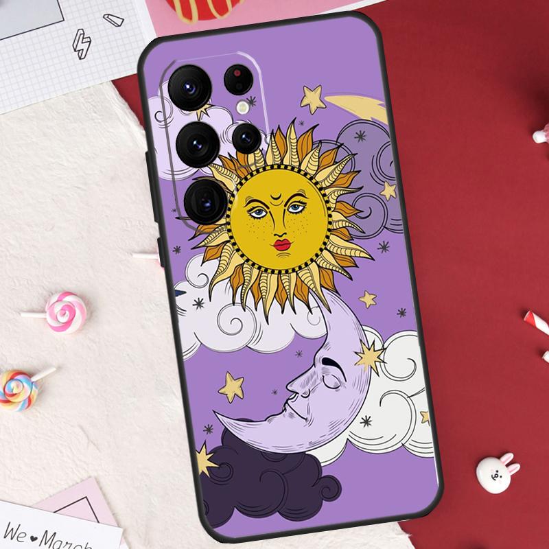 Кейс Mystic Zodiac 'Солнце и Луна' Для Samsung Galaxy S21 S22 S23 S24 S25 S26 Ultra S10 S25 Plus S25 FE S20 FE Чехол