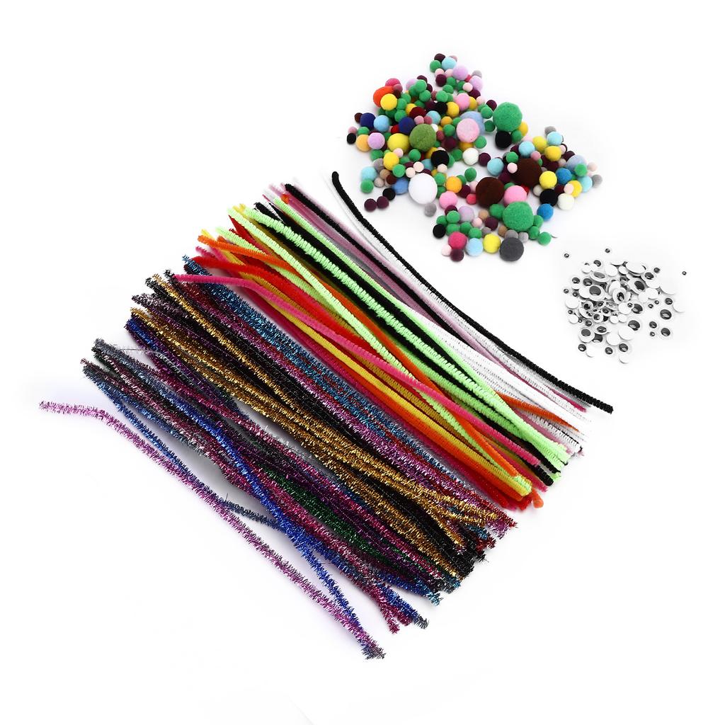 Chenille Stems Set Colorful DIY Toy Decoration Materials Accessories for DIY Art Crafts Toys