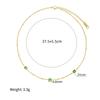Yachan Jewelry Wind Zircon Pendant Clavicle Chain Dopamine Titanium Steel Plated Real Gold Necklace Does Not Fade Female