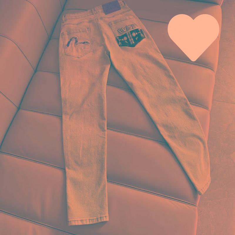 Мужские джинсы в стиле ретро с желтой потертостью и рваными краями - брюки с принтом карманов High Street