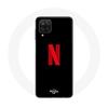 Чехол для Samsung Galaxy A42 5G Netflix Logo красный черный фон