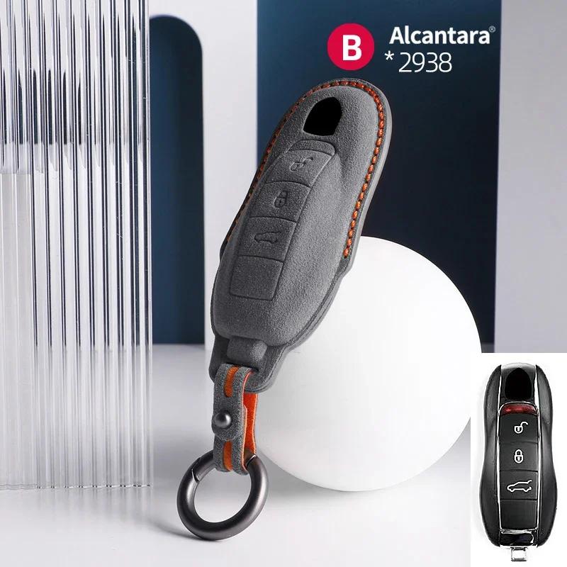 AABKR1 Car Key Bag Case Cover For Porsche Panamera Spyder Carrera Macan Cayman Cayenne 911 970 981 991 Car Key Cover Accessories
