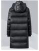 Unisex Black Gold Lightweight Mid-Length Down Jacket, Winter 2025 Edition