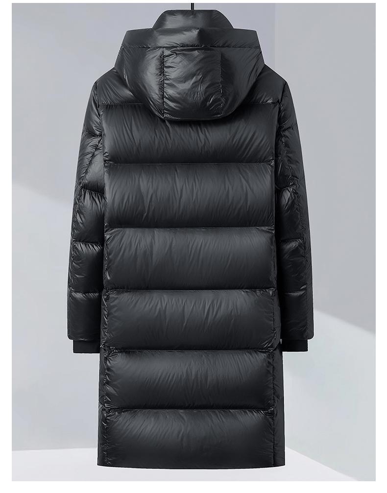 Unisex Black Gold Lightweight Mid-Length Down Jacket, Winter 2025 Edition