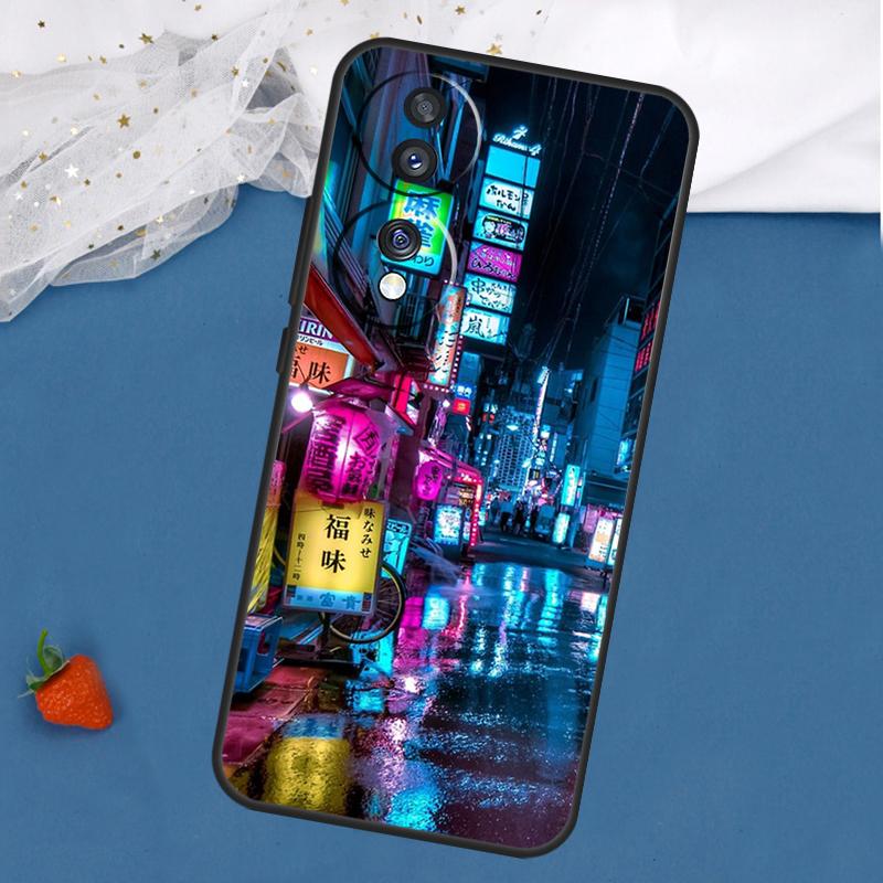 Чехол «Неоновый Токио Ночью» для Honor Magic 8 7 5 6 Pro 200 400 50 70 90 Lite Win RT X8c X8b X9a X9b X9c X9d