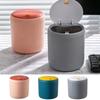Anti-odor Waste Bin with Lid Garbage Basket Small Press-Type Trash Can  Home