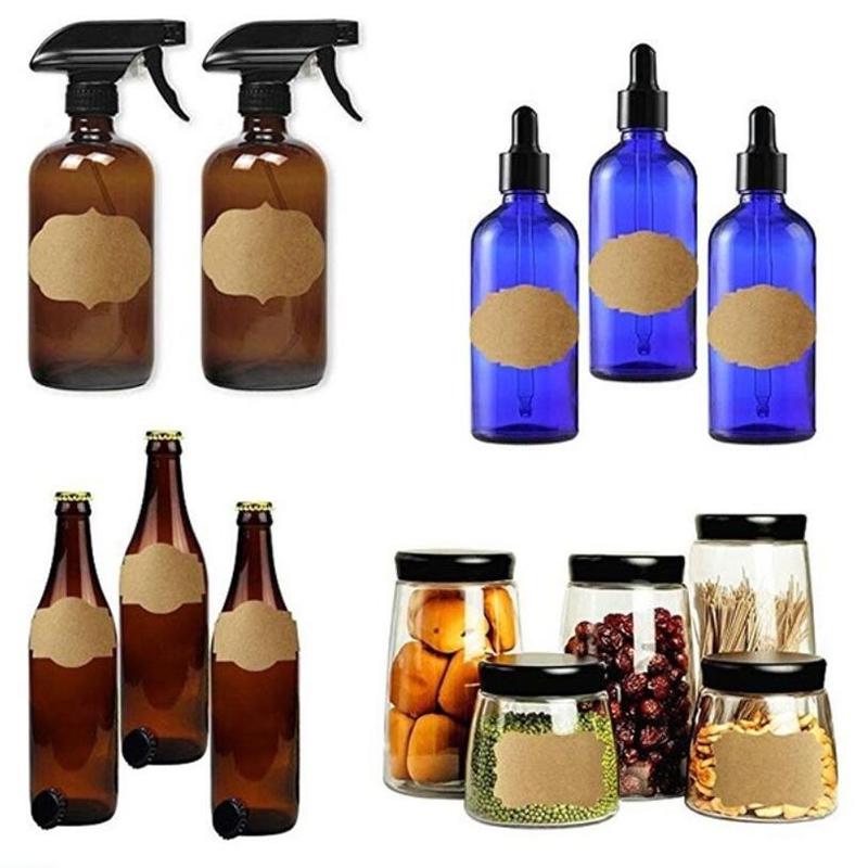 250 шт./1 рулон крафт-бумаги, пустая этикетка, наклейка, сделай сам, подарочная этикетка, конверт, уплотнительная наклейка