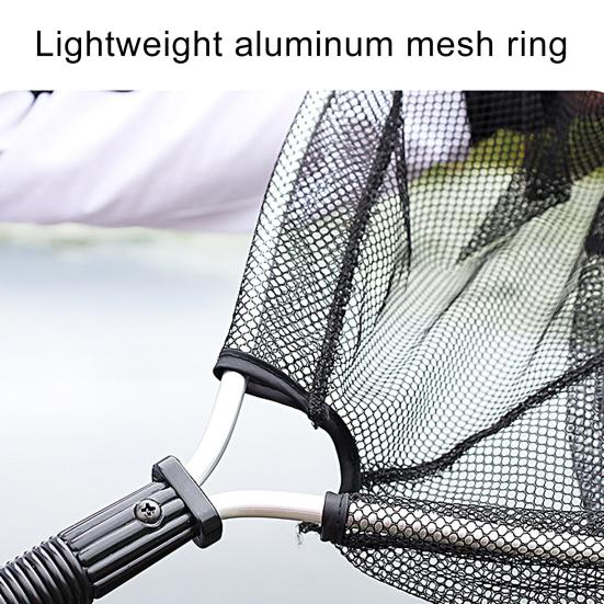 Fishing Landing Net Strong Load-bearing Catch Fish Aluminum Alloy Handle Round Fishing Brail for Outdoor Fishing
