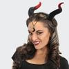 Black Red Devil Horn Headband Headwear Halloween Hair Band Trendy Demon Hair Hoop  Kids