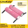 LiitoKala 3.7V Lii-28S 18650 2800mAh 13A Power перезаряжаемая литиевая батарея для электроинструментов светодиодный фонарик + никелевые листы