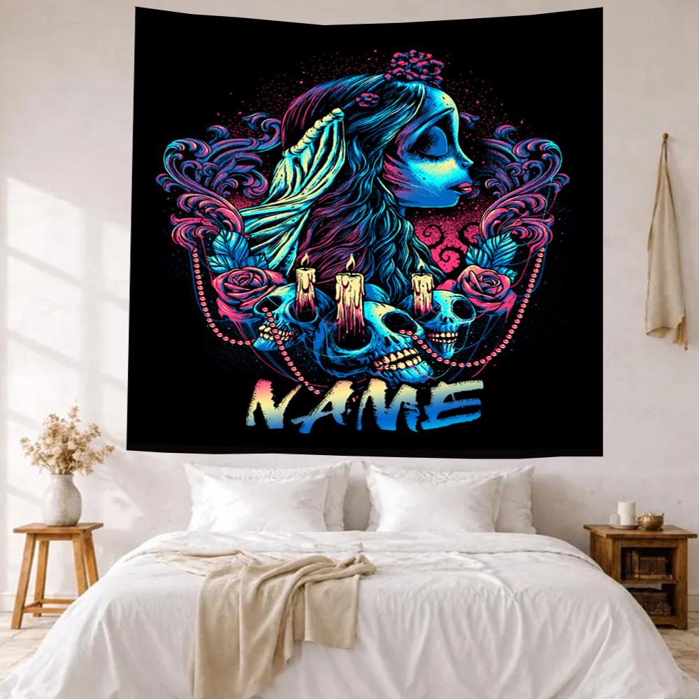 Like Warner Bros Movies Custom Your Name Wall Decor Tapestry Art For Pet Memorial Birthdaywedding Party Backdrop Family Gift