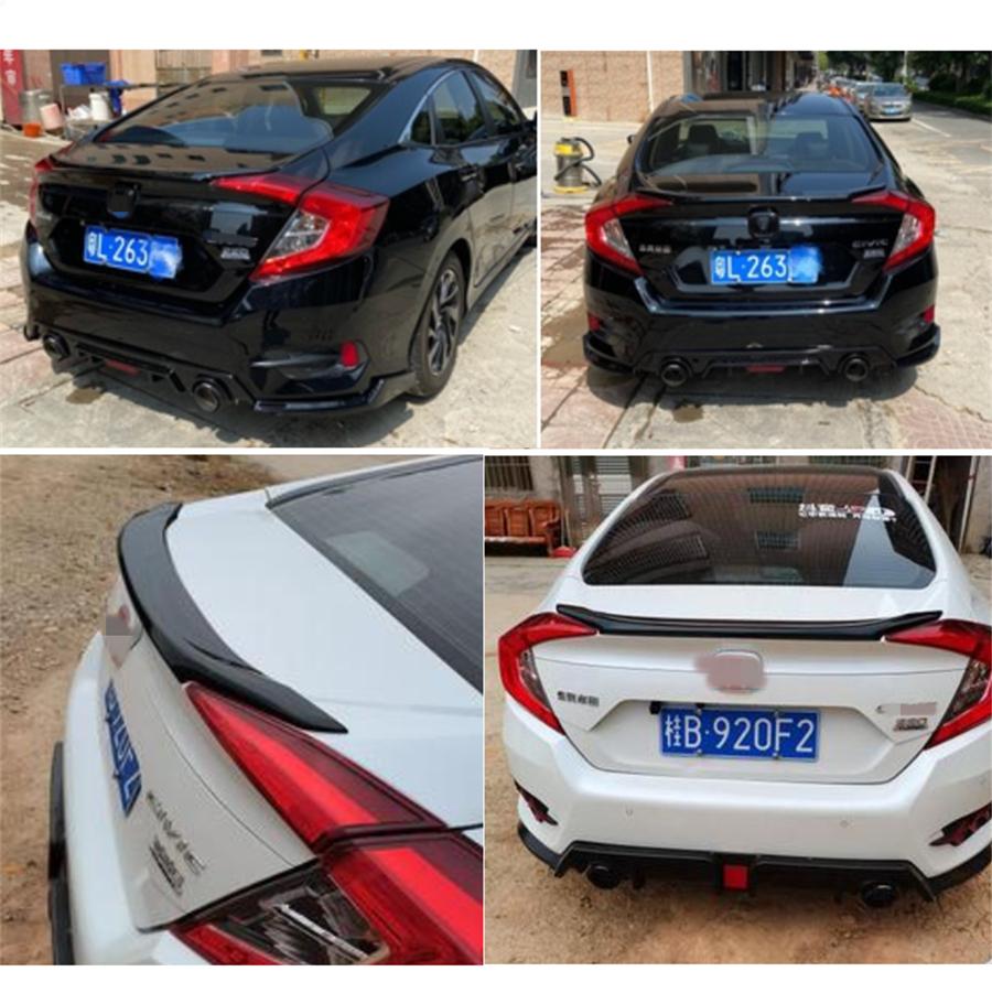 1 шт. Спойлер на багажник, как показано на фото, для Honda Civic 4-дверный седан 2016-2021 гг.