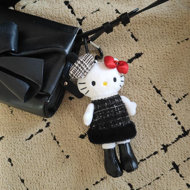 Серия Hello Kitty Kawaii Одежда Юбка Длинные Ноги Кот Китти Подвеска Плюшевая Игрушка Кукла Подвеска для Сумки Брелок Кукла Подарок