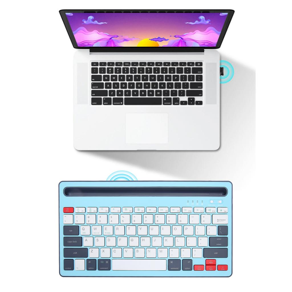 Wireless   Keyboard Rechargeable Ergonomics Silent Keys Tablet Keyboard for Phones