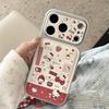 Наклейки-ободок Клубничный Кот для чехлов iPhone 17/16 Pro Max/15/14